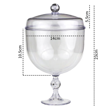 Copo de Plástico Cristal Grande para Sobremesas (Capacidade de 1,25L)